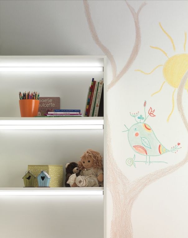 Мебельные светильники Светильник Mini Corner Touch L=900mm 87LEDs 9.4W 4000K 12V, анодированный алюминий 18400221200