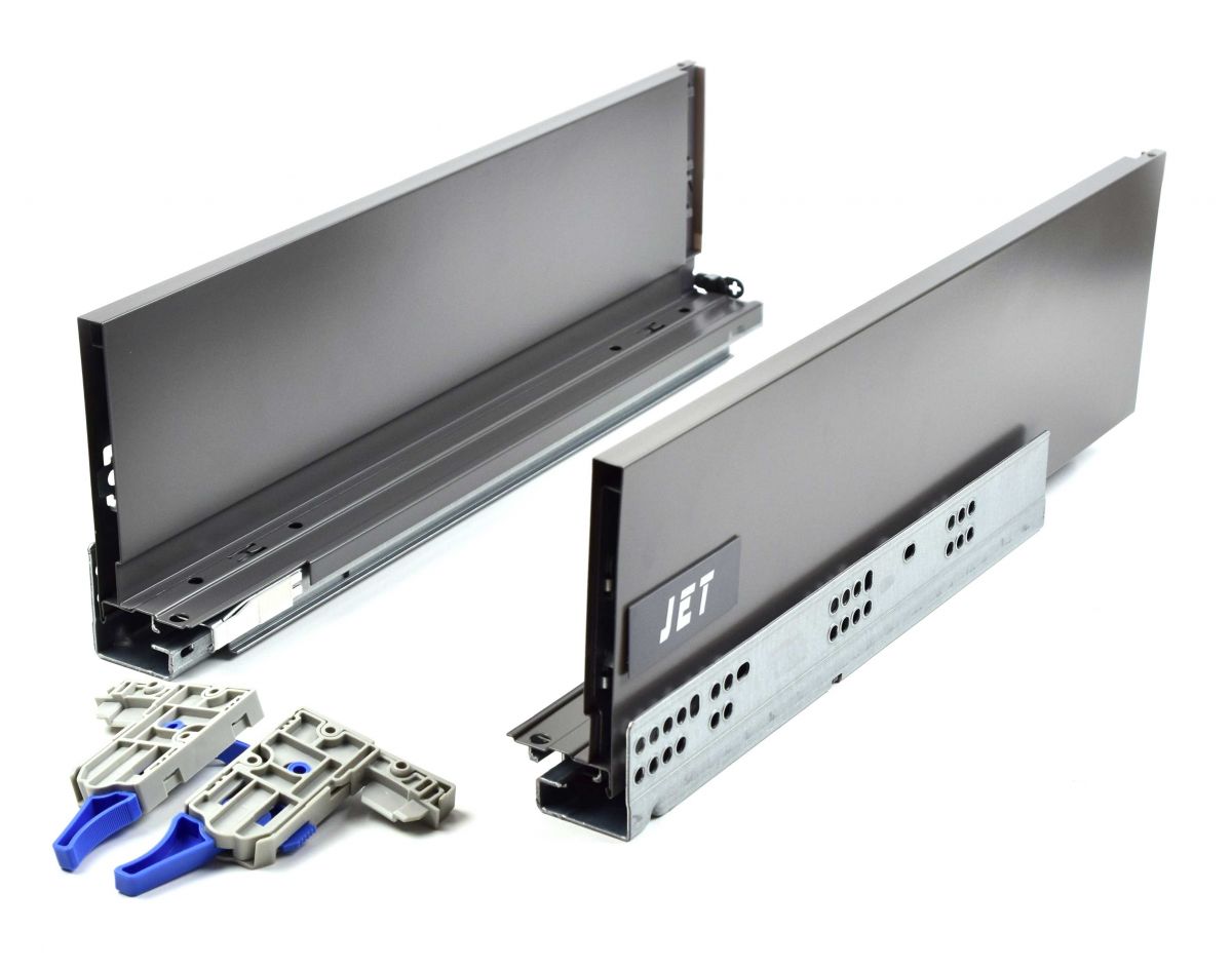 Ящик JETBOX ULTRA 218 с доводчиком H120мм L500мм, антрацит BR218B.500DG