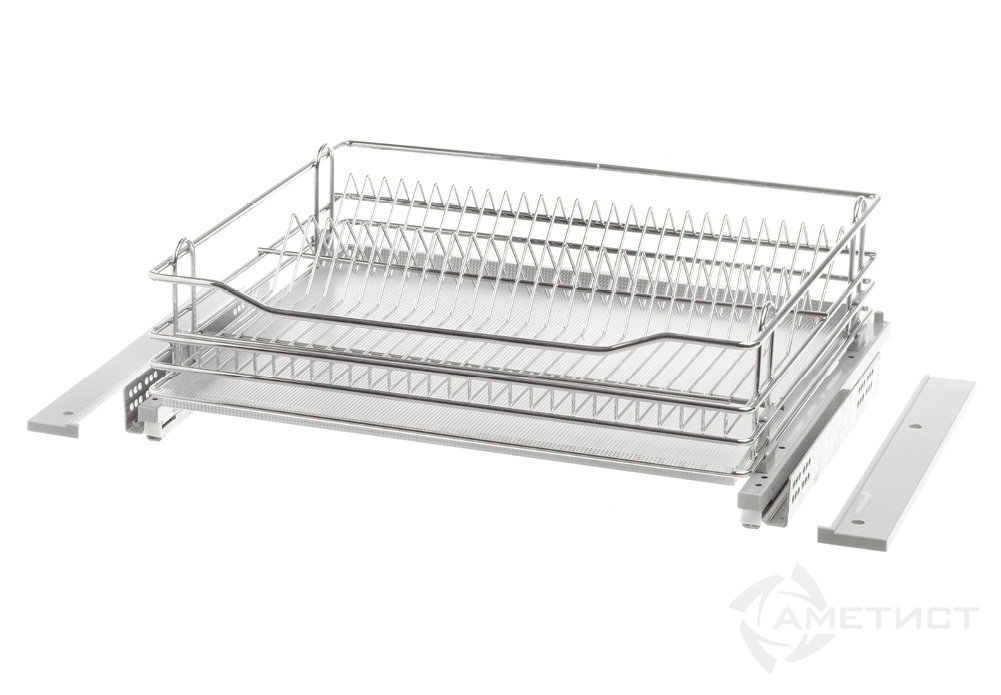 Выдвижные корзины для кухни Корзина с сушкой  для модуля 450мм, напр. Blum п/в с системой плавного закрывания, покрытие хром