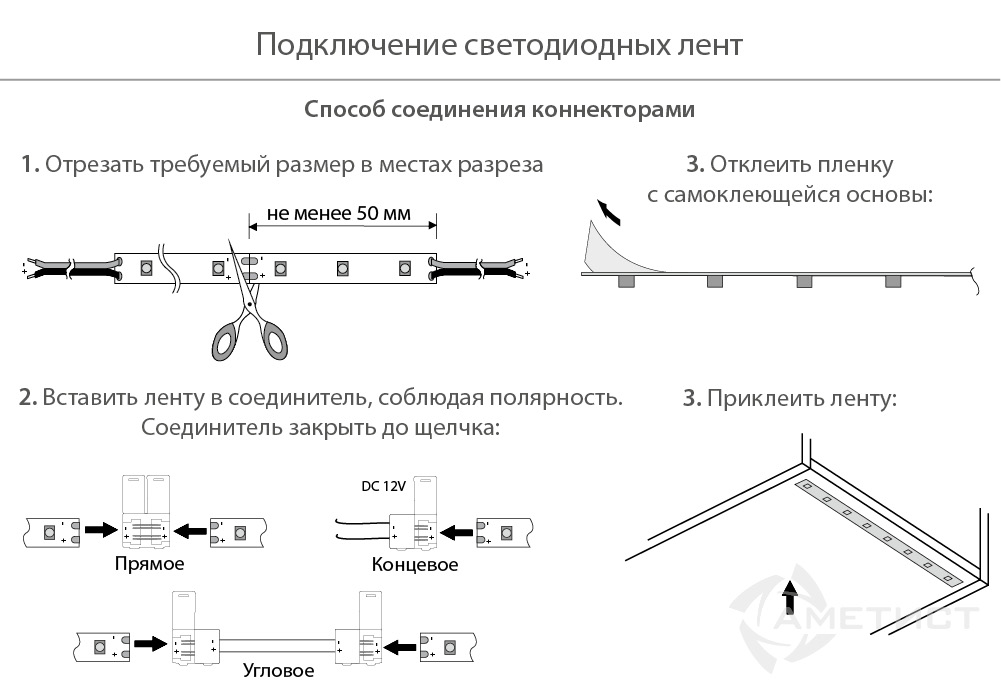 Мебельные светильники Светодиодная лента 250 8мм 2835 60 диодов на 1м. 4LM 6000K влагозащищенная LE250A.060WS