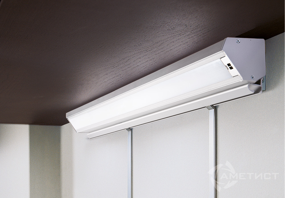 Мебельные светильники Corner LED L=450mm 220-240V 5W 3000K 45LEDs, анодированный алюминий 18100301201