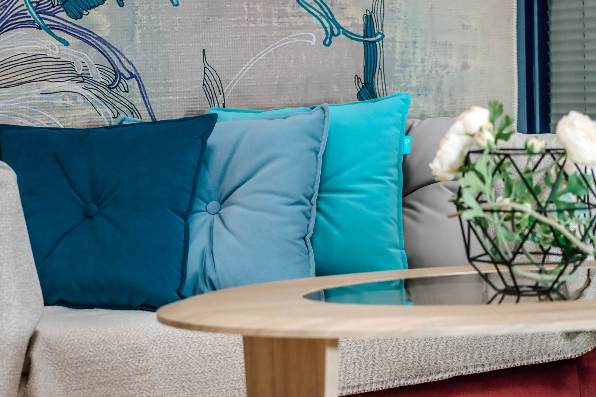 Декоративные подушки Подушка 45х45 PRIMA light blue Аметист