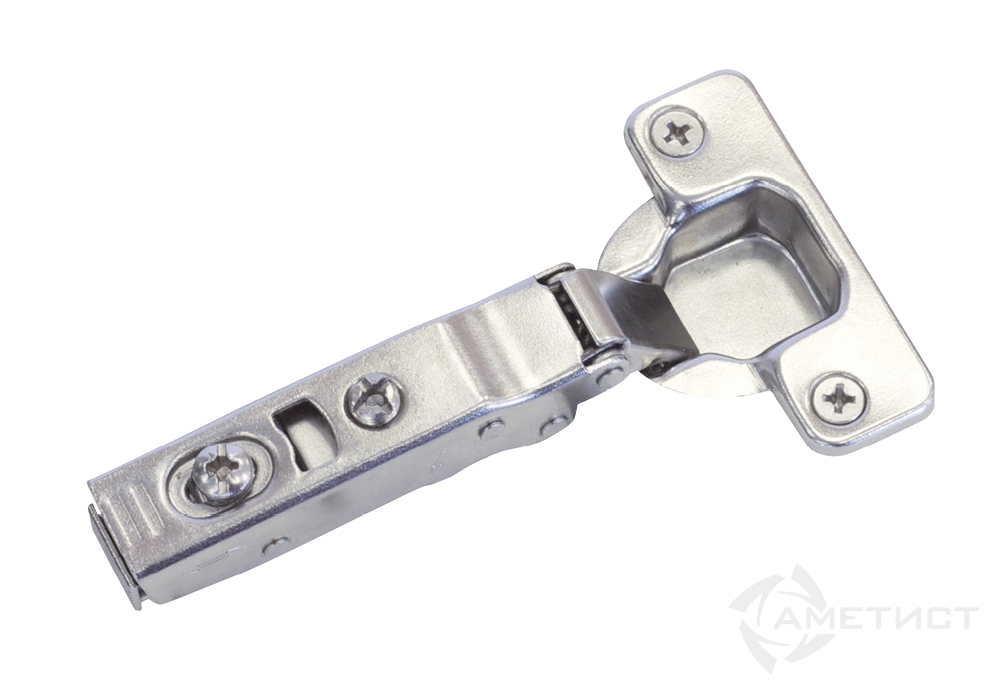 Петли мебельные Петля 340A Clip-On D35мм с доводчиком для накл. дверей  HB340A.100NI
