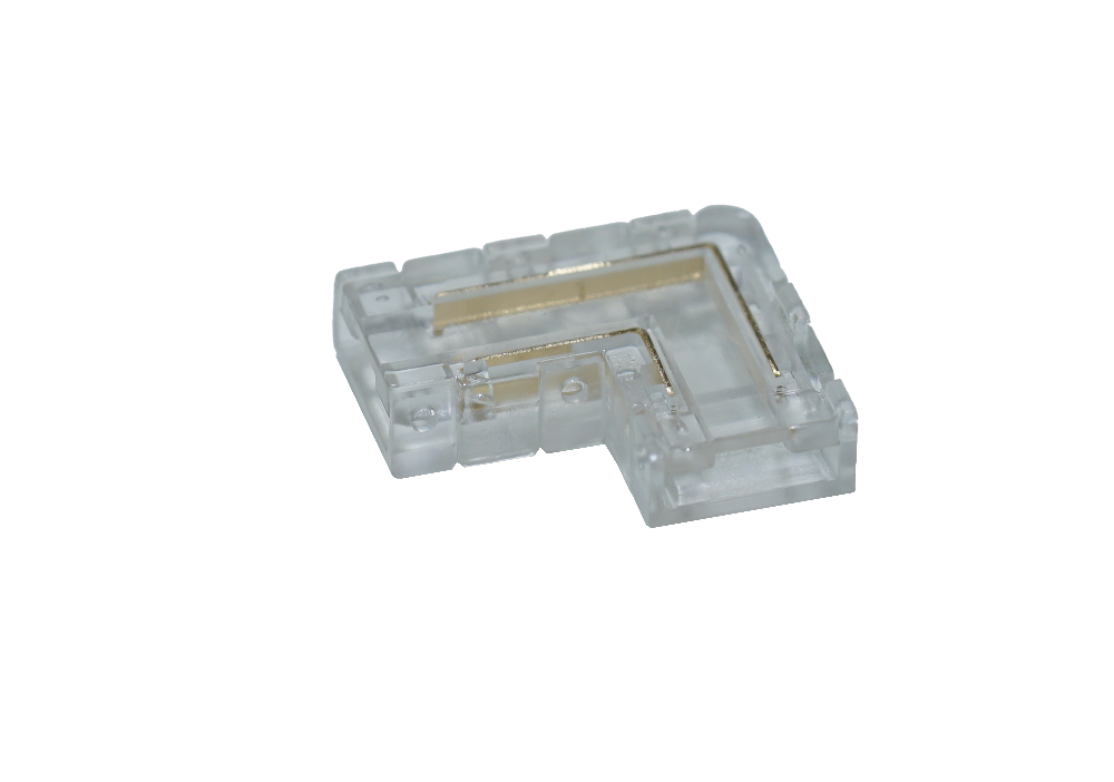 Мебельные светильники Коннектор угловой Mini для ленты SMD/COB  5 мм, 2PIN, лента-лента , IP20 K272SS.005WT