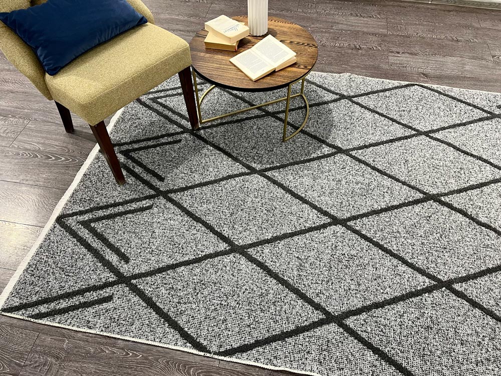 Ковры Ковер SCANDY geometry grafit 160x230