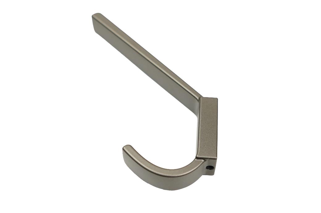 Крючки Крючок мебельный 236 двухрожковый латте грей C236Z.002LG