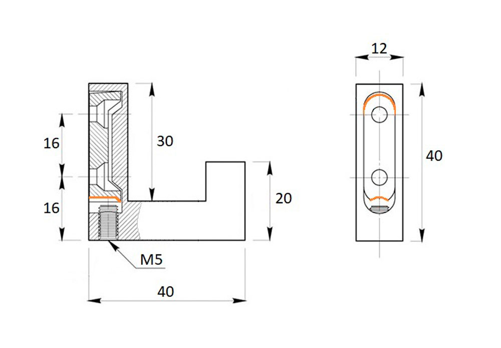 Крючки Крючок мебельный 591 однорожковый замак матовый черный (Z) C591Z.001BLZ