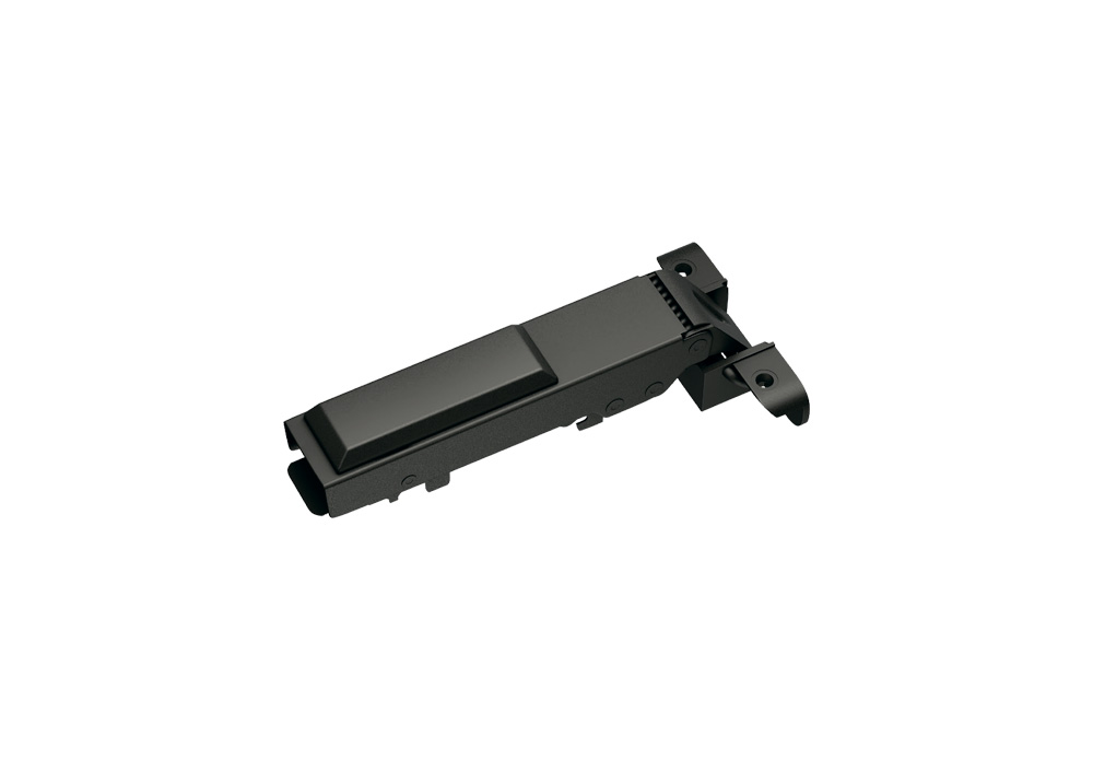 Петли мебельные Петля JETLine clip-on D35мм с доводчиком для накладных фасадов из алюм профиля, чёрный никель H810A.100BLJU