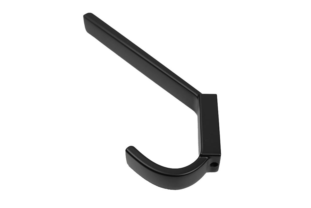 Крючки Крючок мебельный 236 двухрожковый черный матовый C236Z.002BL