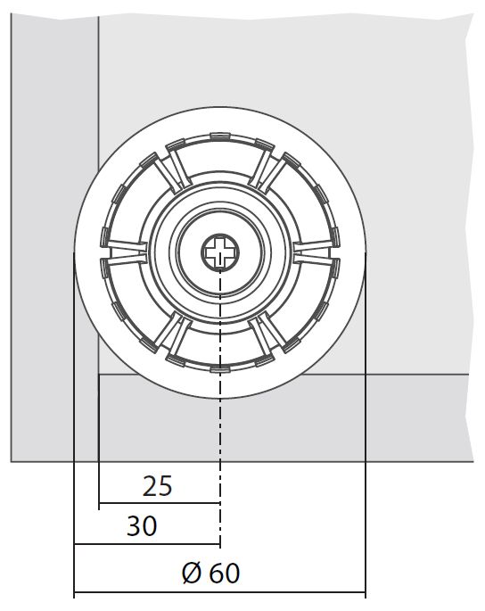 Опоры Опора мебельная 280R270 H120мм 280R27012SF