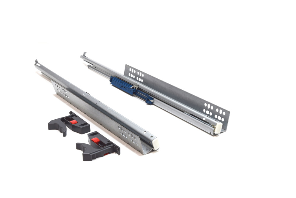 Направляющие VD 632FE Clip On скрытого монтажа полного выдвижения, Push Open, L350мм B632FE.350ZIKS