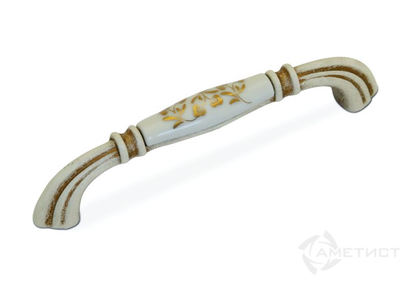 Ручки мебельные Ручка M71, м.р.128мм, покрытие слоновая кость 00Т5 M71X01.H3MT5G