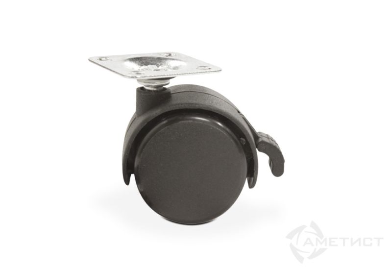 Опоры Опора колесная 310B D50 мм с тормозом с площ. для крепл. FU310B.050BL