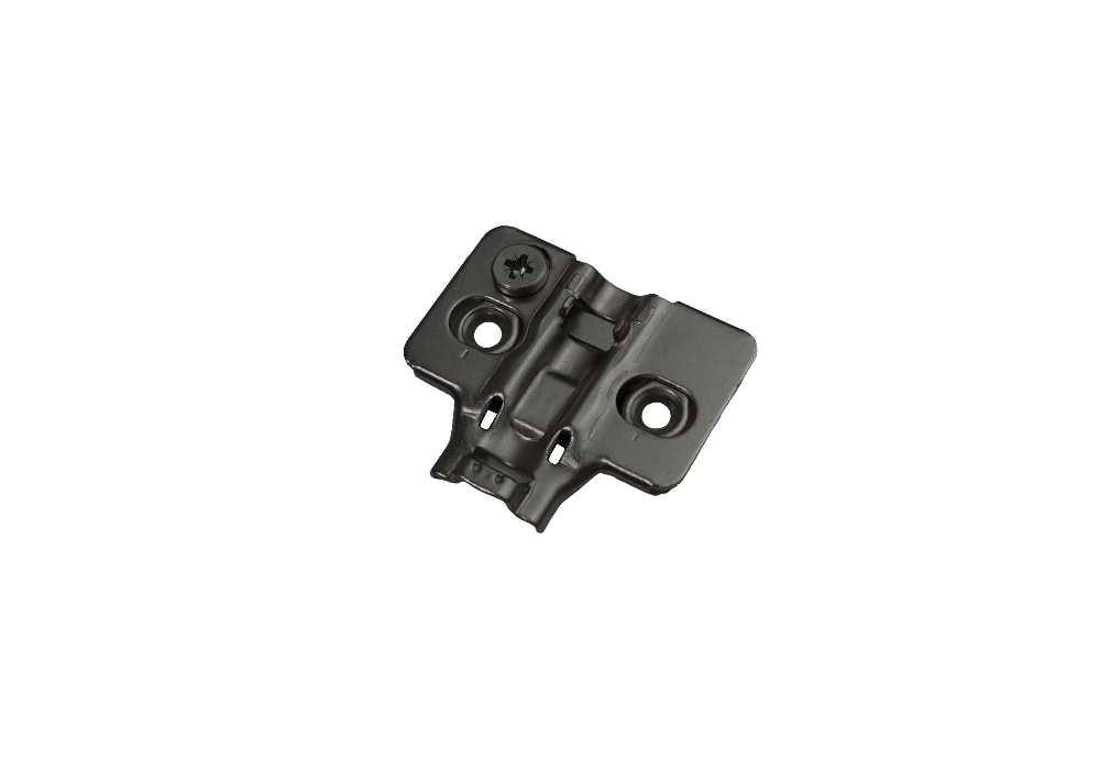 Петли мебельные Монтажная планка 3D петли JETLine H0 под саморезы, чёрный никель H800A.310BLJU