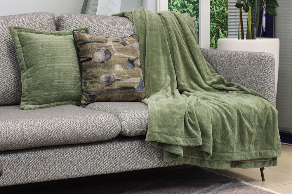 Плед FEDERICA olive 220х210