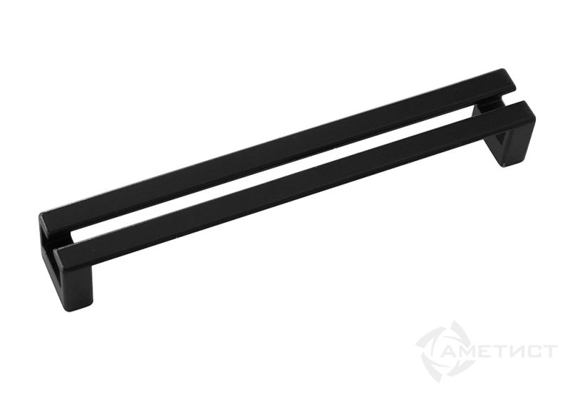 Ручки мебельные Мебельная ручка 1291, м.р. 160мм,  varnished black 1912