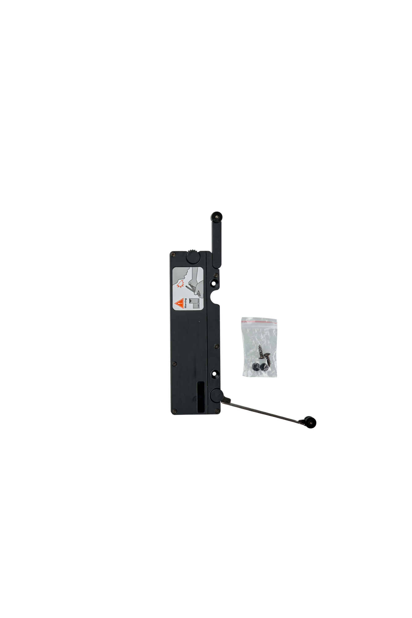 Системы отталкивания и амортизаторы Механизм открытия фасада от нажатия JET TOUCH Mini, усиленный, нагрузка до 20кг, чёрный M100H.20BL